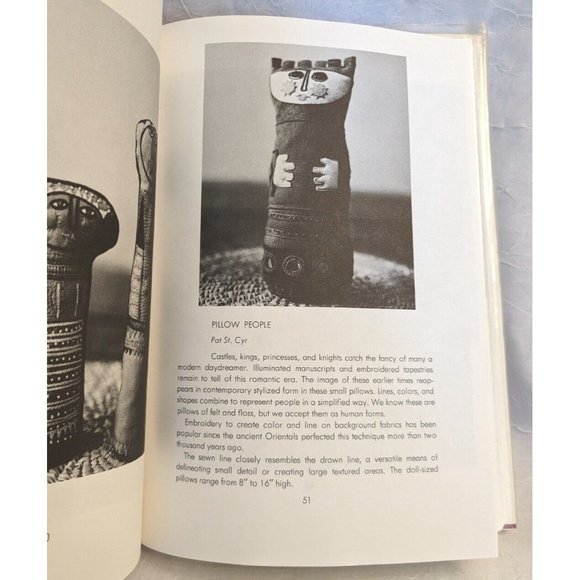 1974 Stitched and Stuffed Art Soft Sculpture Hardcover Vtg Carolyn Hall 1st Ed - Picture 13 of 16